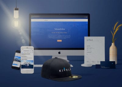 Taksipalvelu Kivelä digimarkkinointi, verkkosivut, brändäys, yritysvaatteet ja logon suunnittelu.